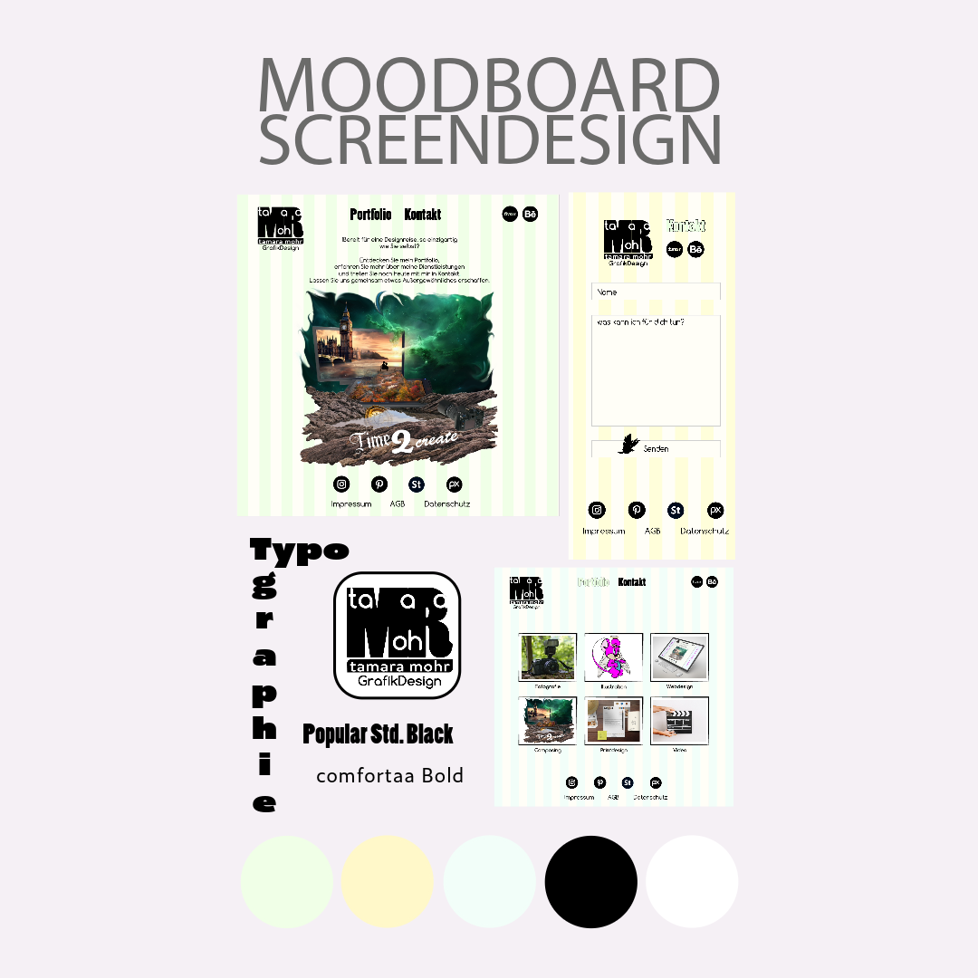 grafikdesign Moodboards